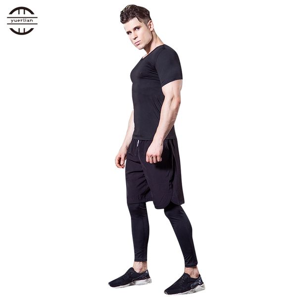 yuerlian 3 pcs compression men's sportswear fitness tight demix tracksuit running set t-shirt leggings pants gym mens sport suit, Black;blue
yuerlian 3 pcs compression men's sportswear fitness tight demix tracksuit running set t-shirt leggings pants gym mens sport suit, Black;blue