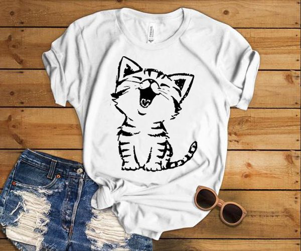 2019 new harajuku cat printed women t-shirts casual tee summer short sleeve female t shirt women clothing, White
2019 new harajuku cat printed women t-shirts casual tee summer short sleeve female t shirt women clothing, White