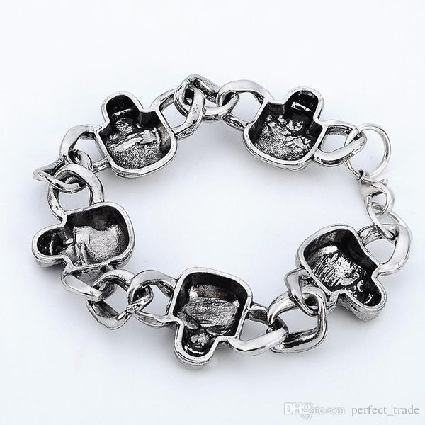 exaggerated designer bracelet skeleton hip hop creative bracelet fashion punk mens bracelets quality jewelry accessories quality, White
exaggerated designer bracelet skeleton hip hop creative bracelet fashion punk mens bracelets quality jewelry accessories quality, White