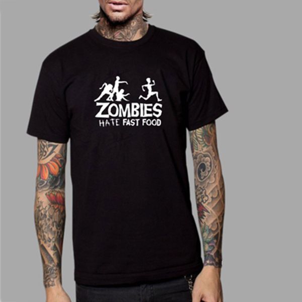 european and american men's letter zombies short-sleeved t-shirt wild men's clothing, White;black
european and american men's letter zombies short-sleeved t-shirt wild men's clothing, White;black
