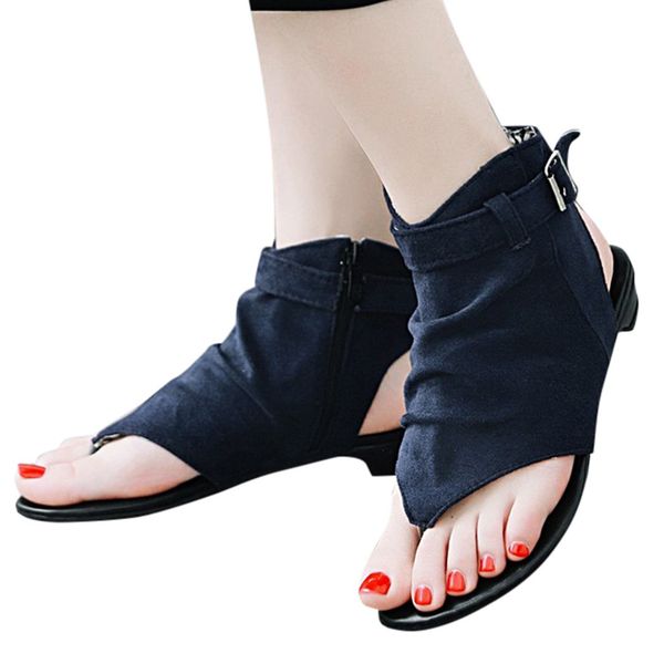 sandals ladies ankle-wrap fashion women's hollow rome low sandals ankle zip breathable open toe casual shoes, Black
sandals ladies ankle-wrap fashion women's hollow rome low sandals ankle zip breathable open toe casual shoes, Black