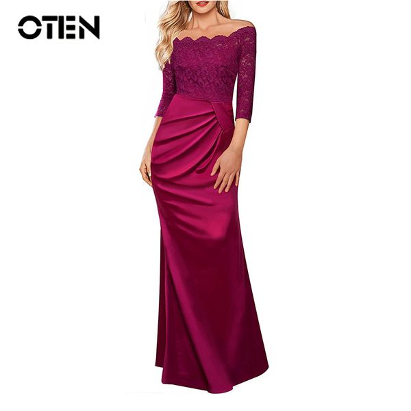 oten party dresses women 2019 slash neck lace patchwork formal dinner evening party long maxi dresses party dress, Black;pink
oten party dresses women 2019 slash neck lace patchwork formal dinner evening party long maxi dresses party dress, Black;pink