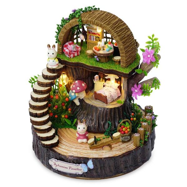 деревянные миниатюрные куклы модели дома строительных наборы игрушка diy кукольного фантазия леса поворот музыкальное движение для present 
деревянные миниатюрные куклы модели дома строительных наборы игрушка diy кукольного фантазия леса поворот музыкальное движение для present