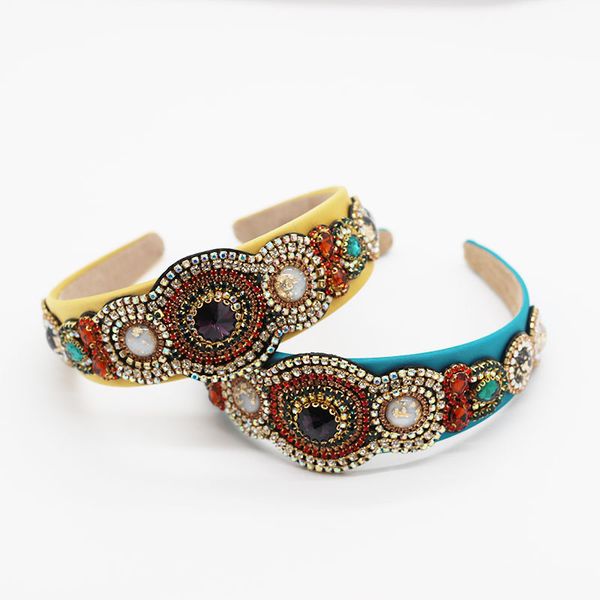 women gem headbands 2020 new baroque round rhinestones sun hairbands for girls chic bejeweled wide full jewelry decoration head, Golden;white
women gem headbands 2020 new baroque round rhinestones sun hairbands for girls chic bejeweled wide full jewelry decoration head, Golden;white