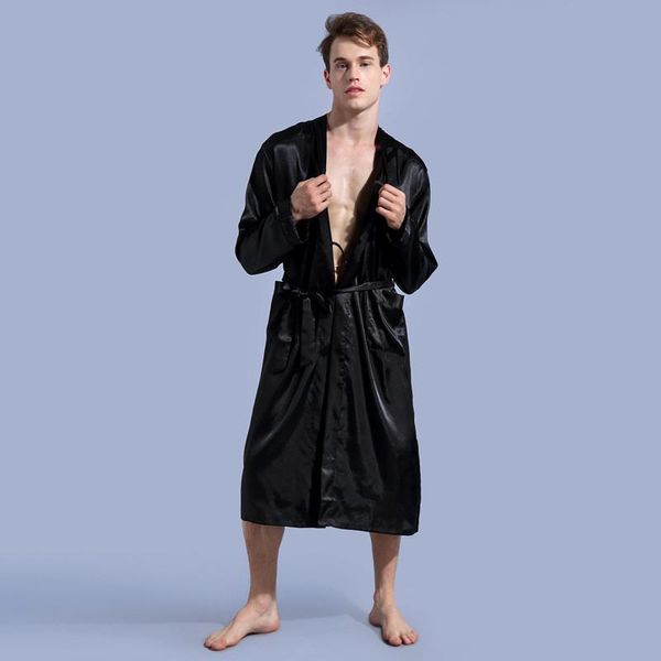 mens pure color robe thin improved cardigan underwear loose loose length long-sleeved spring and evening gowns mens sleepwear slim, Black;brown
mens pure color robe thin improved cardigan underwear loose loose length long-sleeved spring and evening gowns mens sleepwear slim, Black;brown