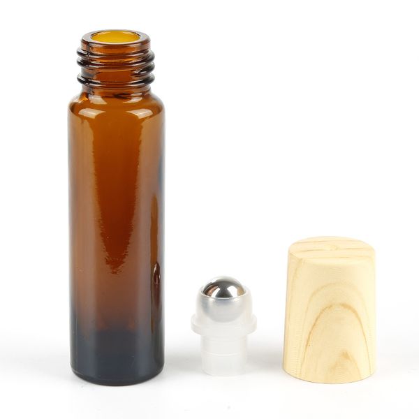 10ml 3 color essential oil empty perfume bottle roller ball thick glass roll on bottle with wood grain cap f2241
10ml 3 color essential oil empty perfume bottle roller ball thick glass roll on bottle with wood grain cap f2241