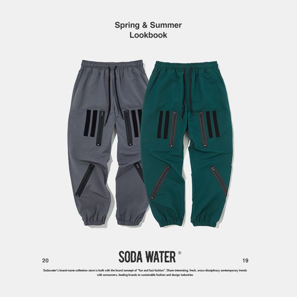 soda water zipper design sweatpants elastic waist jogger pants track pants long trousers mens womens fashion 9348s, Black
soda water zipper design sweatpants elastic waist jogger pants track pants long trousers mens womens fashion 9348s, Black