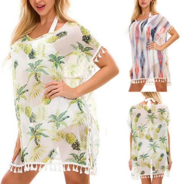 women boho cover up summer lace chiffon pineapple print stripe transparent ladies bikini swimwear beach dress bathing -xl, Blue;gray
women boho cover up summer lace chiffon pineapple print stripe transparent ladies bikini swimwear beach dress bathing -xl, Blue;gray