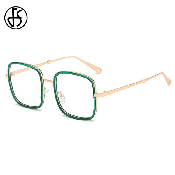 fs fashion green gold frame blue light blocking glasses women men anti blue light oversize square eyewear optical spectacle, White;black
fs fashion green gold frame blue light blocking glasses women men anti blue light oversize square eyewear optical spectacle, White;black