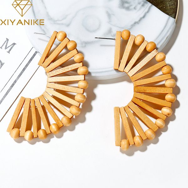 xiyanike vintage creative bamboo wooden long drop earrings for women handmade semicircle dangle earrings fashion jewelry gift, Silver
xiyanike vintage creative bamboo wooden long drop earrings for women handmade semicircle dangle earrings fashion jewelry gift, Silver