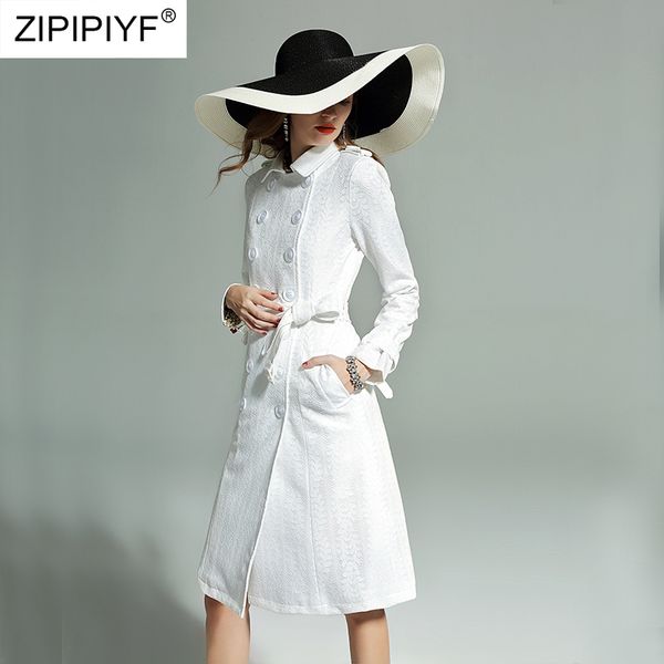 women's 2019 new fashions spring long sleeve turn down collar white coat high street long trench outwear h6907, Tan;black
women's 2019 new fashions spring long sleeve turn down collar white coat high street long trench outwear h6907, Tan;black