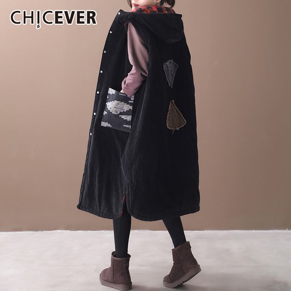chicever loose thick winter vest for women hooded sleeveless packwork pocket oversize casual vests female 2019 fashion new, Black;white
chicever loose thick winter vest for women hooded sleeveless packwork pocket oversize casual vests female 2019 fashion new, Black;white