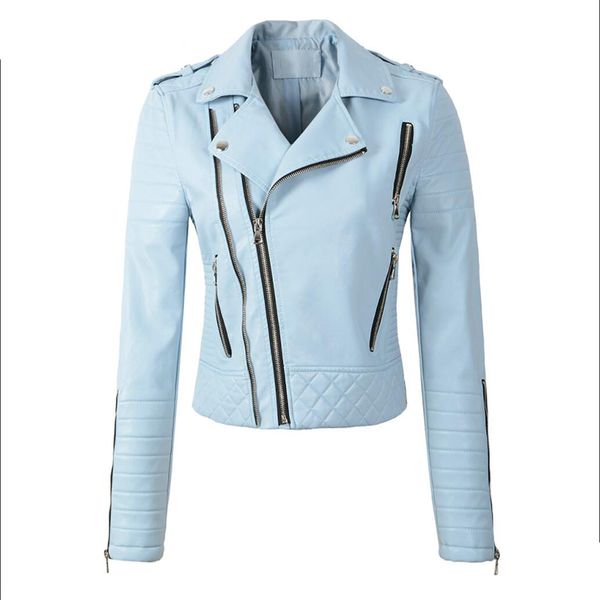 2019 new fashion women spring autumn soft faux leather jackets lady motorcyle zippers biker blue coats black outerwear sale
2019 new fashion women spring autumn soft faux leather jackets lady motorcyle zippers biker blue coats black outerwear sale