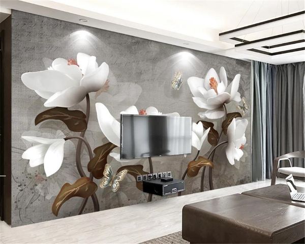 3d mural wallpaper 3d relief magnolia european vintage living room bedroom background wall decoration mural wallpaper
3d mural wallpaper 3d relief magnolia european vintage living room bedroom background wall decoration mural wallpaper