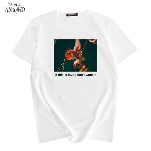 if this is love,i dont it harajuku cartoon style printed rose loose black big short sleeve female round t shirt, White
if this is love,i dont it harajuku cartoon style printed rose loose black big short sleeve female round t shirt, White