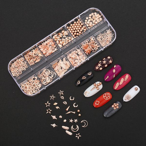 blueness 12 style beauty 3d nail art stud decoration gold alloy model glitter charm manicure art design nails tools, Silver;gold
blueness 12 style beauty 3d nail art stud decoration gold alloy model glitter charm manicure art design nails tools, Silver;gold