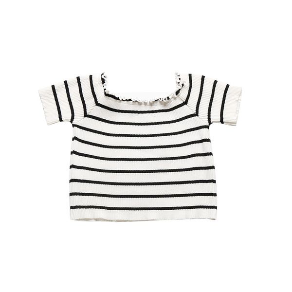 women's t-shirt 2021 summer women fashion comfortable stripe collar cropped female short sleeve shirts crop for ladies, White
women's t-shirt 2021 summer women fashion comfortable stripe collar cropped female short sleeve shirts crop for ladies, White