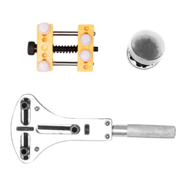 pro accessories watch back case cover opener remover holder repair tool kit 
pro accessories watch back case cover opener remover holder repair tool kit