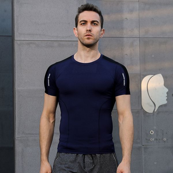 new fashion t-shirt men's breathable t-shirt men's short-sleeved fitness gymnastics tights casual summer, Black;blue
new fashion t-shirt men's breathable t-shirt men's short-sleeved fitness gymnastics tights casual summer, Black;blue