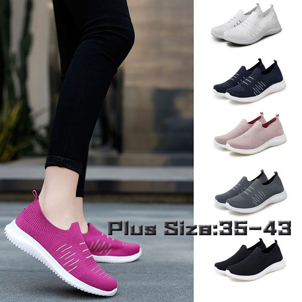leixag women slip on running shoes ladies sock shoes breathable walking sneakers ladies lightweight sport large size 35-43
leixag women slip on running shoes ladies sock shoes breathable walking sneakers ladies lightweight sport large size 35-43
