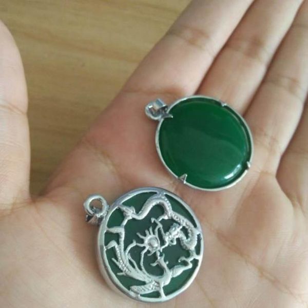 jxryxrth2019new brand new fashion women tibet amulet green dragon pendant necklace with chain'' gift h1030, Silver
jxryxrth2019new brand new fashion women tibet amulet green dragon pendant necklace with chain'' gift h1030, Silver
