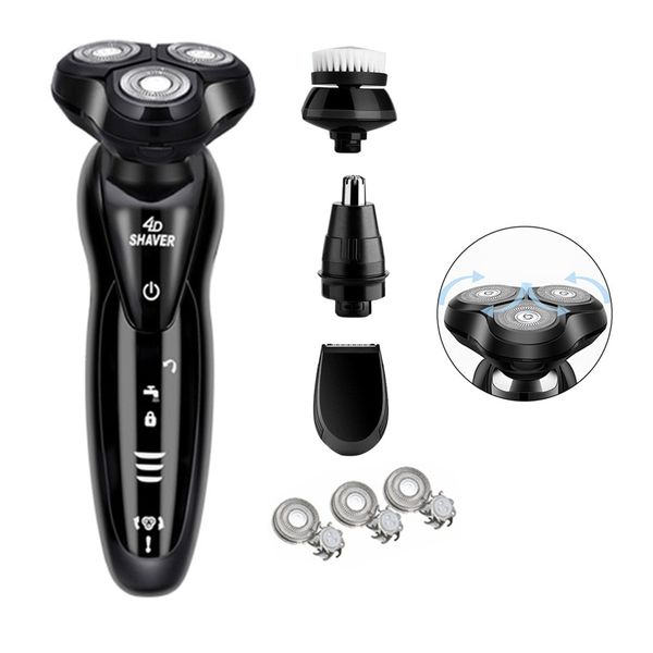 4 in 1 male electric shaver 4d rechargeable beard trimmer whole body washable shaving machine multifunctional floating razor
4 in 1 male electric shaver 4d rechargeable beard trimmer whole body washable shaving machine multifunctional floating razor