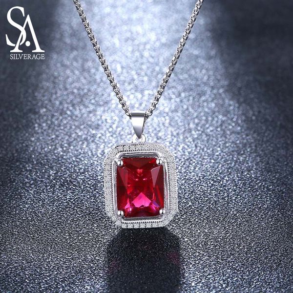 sa silverage luxury multicolor gemstone pendant necklace 925 sterling silver jewelry for women blue/white/ green/ red color
sa silverage luxury multicolor gemstone pendant necklace 925 sterling silver jewelry for women blue/white/ green/ red color