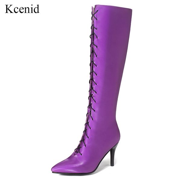 kcenid party boots fashion cross-tied satin pu shoes women knee high boots pointed toe high heels winter botas, Black
kcenid party boots fashion cross-tied satin pu shoes women knee high boots pointed toe high heels winter botas, Black