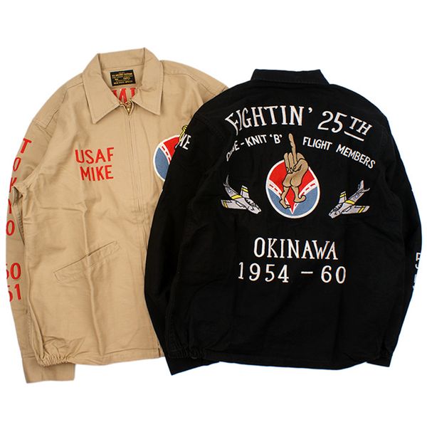 2019 spring loose embroidery jacket men vintage cargo usa flight jacket coat casual streetwear fashion mens clothes, Black;brown
2019 spring loose embroidery jacket men vintage cargo usa flight jacket coat casual streetwear fashion mens clothes, Black;brown