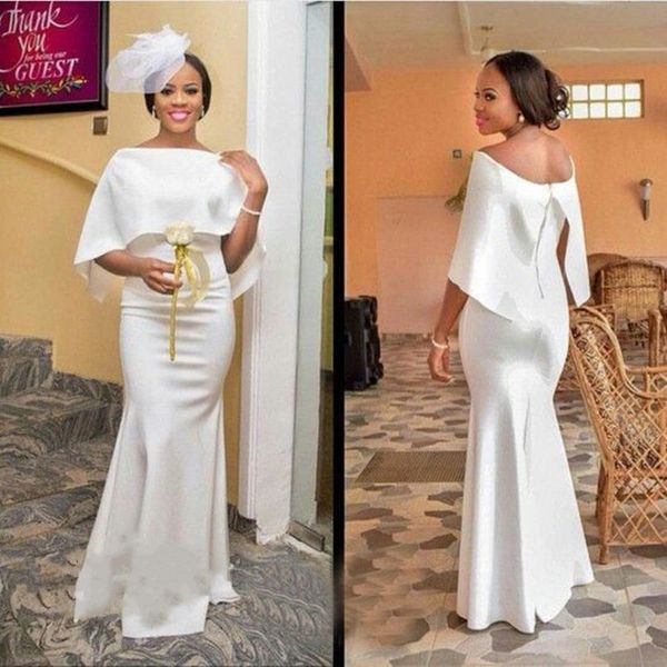 boho sleeves african black girls bridesmaid dresses 2021 white satin open back sheath wedding guest dress prom formal elegant party evening, White;pink
boho sleeves african black girls bridesmaid dresses 2021 white satin open back sheath wedding guest dress prom formal elegant party evening, White;pink