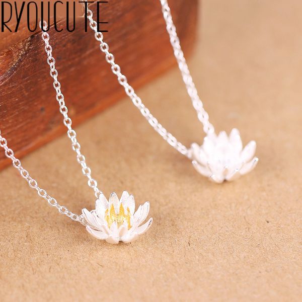 new 925 sterling silver lotus flower necklaces for women choker necklaces statement party jewelry accessories collar bijoux, Golden;silver
new 925 sterling silver lotus flower necklaces for women choker necklaces statement party jewelry accessories collar bijoux, Golden;silver