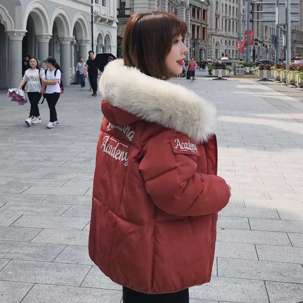 winter jacket women 2020 slim warm female coat hooded outwear letter printed thicken casual parka down cotton fur collar, Black
winter jacket women 2020 slim warm female coat hooded outwear letter printed thicken casual parka down cotton fur collar, Black