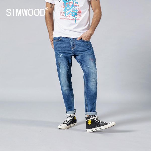 simwood 2019 spring summer new fashion letter print ankle-length jeans men streetwear ripped hole hip hop denim pants 190202, Blue
simwood 2019 spring summer new fashion letter print ankle-length jeans men streetwear ripped hole hip hop denim pants 190202, Blue