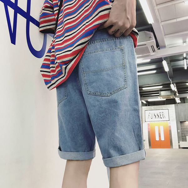 summer new short jeans men fashion wash solid color straight casual denim shorts man streetwear wild hip hop loose shorts male, Blue
summer new short jeans men fashion wash solid color straight casual denim shorts man streetwear wild hip hop loose shorts male, Blue