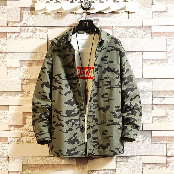 men's autumn trend printing loose camouflage simple long sleeve shirt plus size shirts hawaiian camisas hombre manga larga, White;black
men's autumn trend printing loose camouflage simple long sleeve shirt plus size shirts hawaiian camisas hombre manga larga, White;black