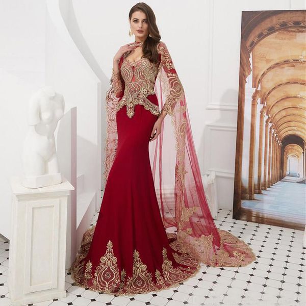 retro luxury design prom dresses long sleeves with wraps gold lace appliques tail evening gowns floor length girls pageant dresses, Black
retro luxury design prom dresses long sleeves with wraps gold lace appliques tail evening gowns floor length girls pageant dresses, Black