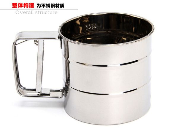 manual operation cup septum flour sieve stainless steel hold hand cup type filter screen cocoa powder kitchen baking tool
manual operation cup septum flour sieve stainless steel hold hand cup type filter screen cocoa powder kitchen baking tool