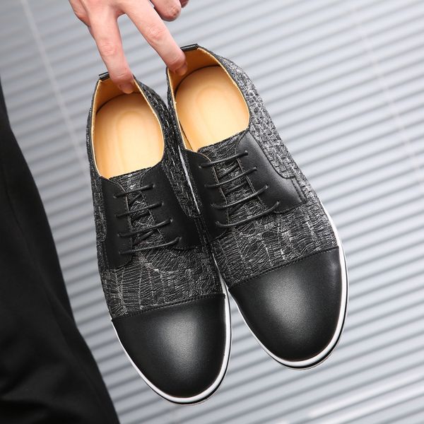 summer lace up england leisure shoes men's flats slip shoes men casual canvas cow suede genuine leather fashion sneakers, Black
summer lace up england leisure shoes men's flats slip shoes men casual canvas cow suede genuine leather fashion sneakers, Black