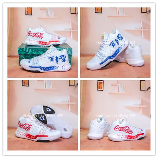 2019 What The Kyrie Irving 3 III G6 Basketball Shoes Men Irving 3s Pepsi Cola White Red Blue BHM Finals Sports Running Shoes Size 40-46
2019 What The Kyrie Irving 3 III G6 Basketball Shoes Men Irving 3s Pepsi Cola White Red Blue BHM Finals Sports Running Shoes Size 40-46