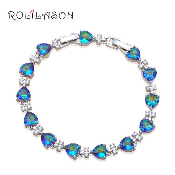 rolilason love heart design charm bracelets gifts for valentine's day silver mystic zircon health wedding fashion jewelry tb921, Golden;silver
rolilason love heart design charm bracelets gifts for valentine's day silver mystic zircon health wedding fashion jewelry tb921, Golden;silver