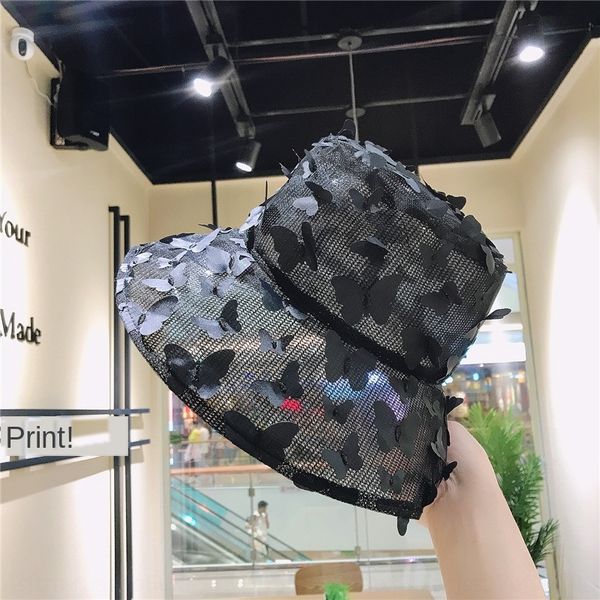 fisherman fisherman sunscreen women's thin breathable three-dimensional butterfly mesh basin hat fashionable ins casual sunscreen hat, Blue;gray 
fisherman fisherman sunscreen women's thin breathable three-dimensional butterfly mesh basin hat fashionable ins casual sunscreen hat, Blue;gray