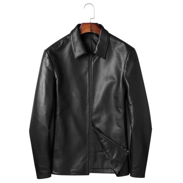 casual new leather jacket real sheep leather jacket autumn genuine and coat motorcycle windbreak slim fit, Black
casual new leather jacket real sheep leather jacket autumn genuine and coat motorcycle windbreak slim fit, Black