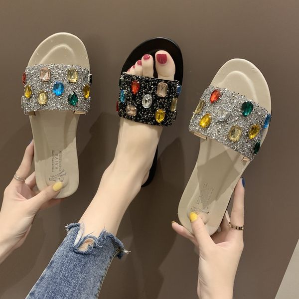 low female shoes slippers casual slides jelly flip flops soft 2020 flat summer glitter fabric rubber crystal pu fashion, Black
low female shoes slippers casual slides jelly flip flops soft 2020 flat summer glitter fabric rubber crystal pu fashion, Black