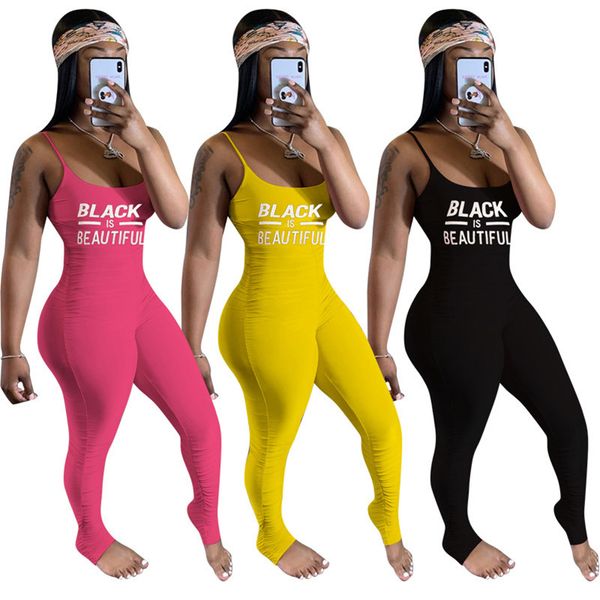 women jumpsuit sleeveless rompers solid color letter overalls bodysuit summer scoop neck bodycon clothes fitness gym suspenders 3153, Black;white
women jumpsuit sleeveless rompers solid color letter overalls bodysuit summer scoop neck bodycon clothes fitness gym suspenders 3153, Black;white