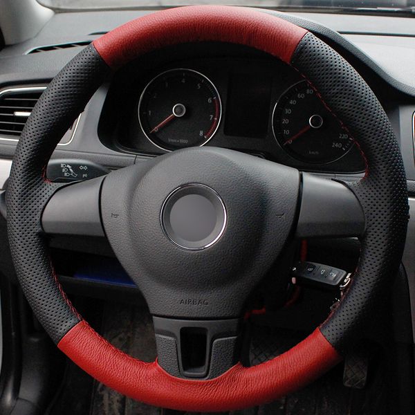 black natural leather red natural leather car steering wheel cover for volkswagen vw tiguan lavida passat b7 jetta mk6
black natural leather red natural leather car steering wheel cover for volkswagen vw tiguan lavida passat b7 jetta mk6
