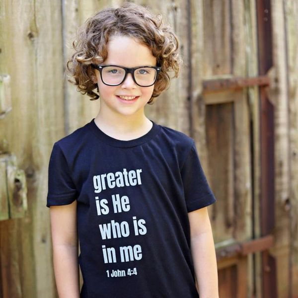 greater is he who is in me kids shirt kid's christian shirt baby faith shirts kids christian tee boys girls top, Blue
greater is he who is in me kids shirt kid's christian shirt baby faith shirts kids christian tee boys girls top, Blue