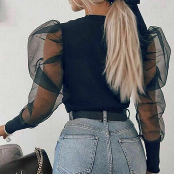 womens casual tulle shirt neck ladies button ruffle sleeve v-neck blouse ladies long transparent blouses clothing dbkgb, Black
womens casual tulle shirt neck ladies button ruffle sleeve v-neck blouse ladies long transparent blouses clothing dbkgb, Black