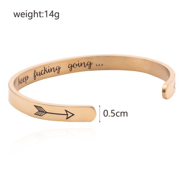 trendy personalized open cuff design arrow stainless steel engraved bracelets for man women inspirational gifts bangles jewelry, White
trendy personalized open cuff design arrow stainless steel engraved bracelets for man women inspirational gifts bangles jewelry, White
