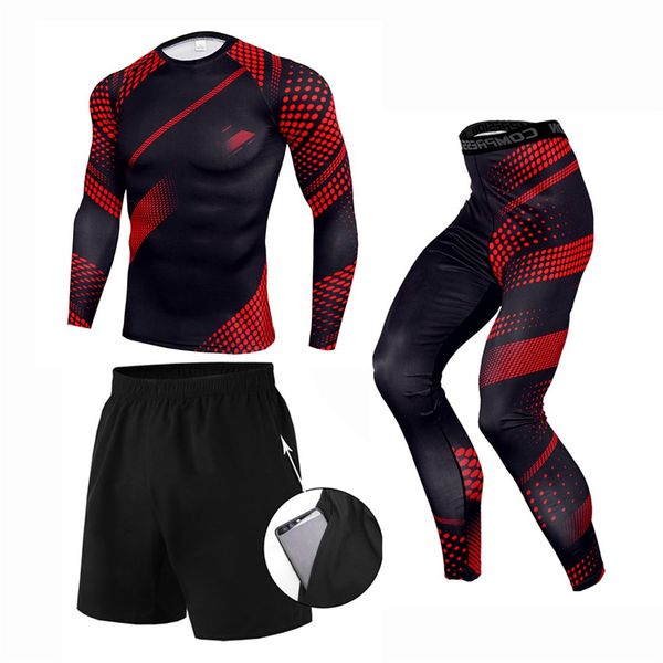 3 in 1 trend men's sportswear compression quick-drying running clothes sports jogging training gym fitness track suits running, Black;blue
3 in 1 trend men's sportswear compression quick-drying running clothes sports jogging training gym fitness track suits running, Black;blue