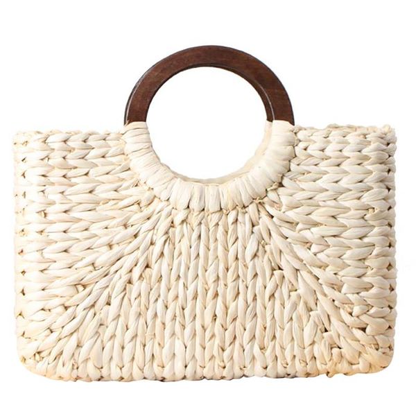creative round handle straw women's tote bag natural corn husk handmade woven bag hand tote for summer beach outdoor travel
creative round handle straw women's tote bag natural corn husk handmade woven bag hand tote for summer beach outdoor travel